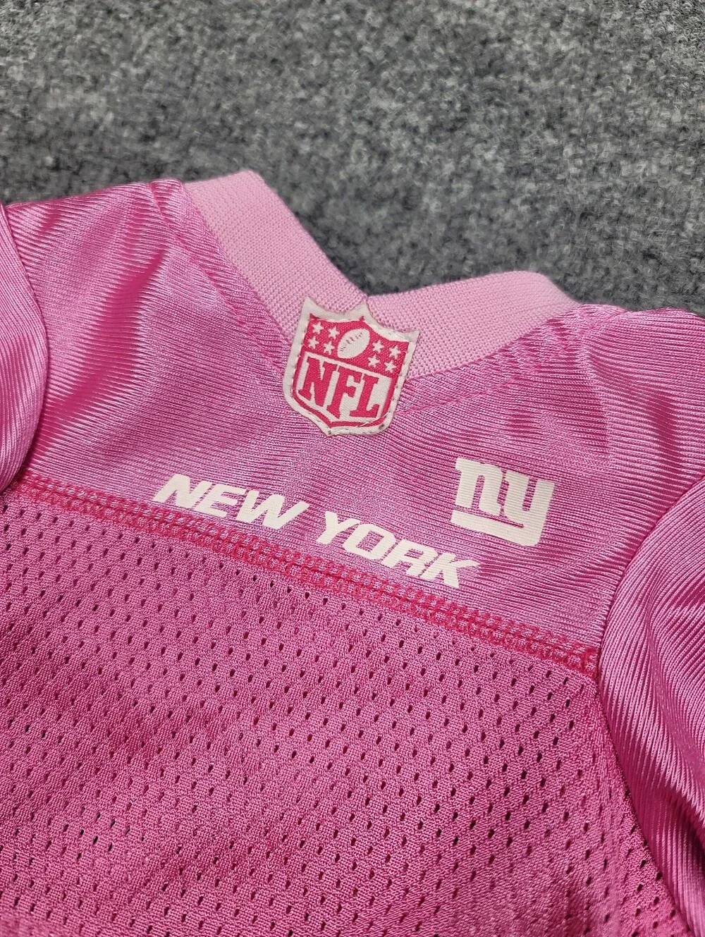New York Giants Licensed NFL Pets First Jersey Mesh Pink